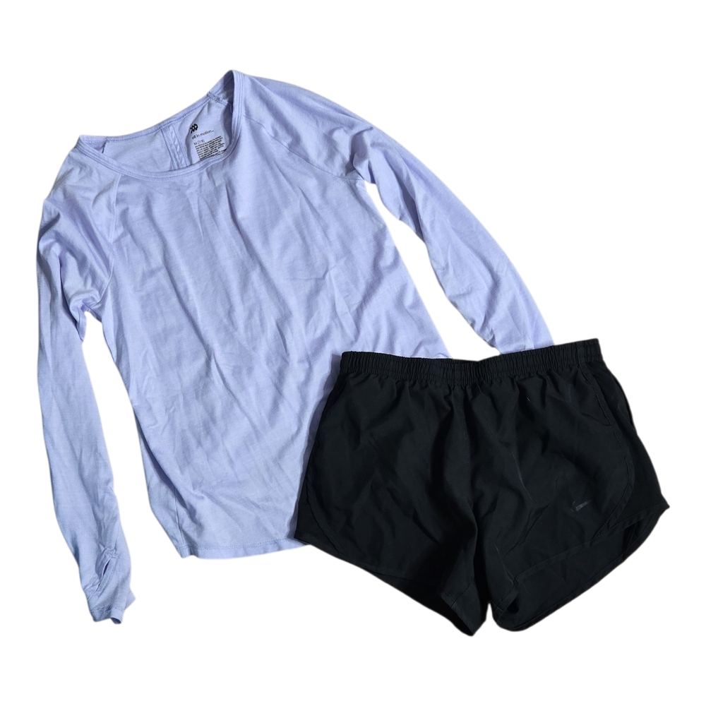 All in Motion Long Sleeve Top and Nike Shorts Set